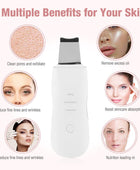 Ultrasonic Skin Scrubber - Deep Face Cleaning & Pore Blackhead Remover