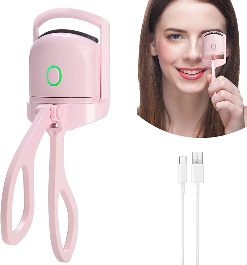 Portable Heated Eyelash Curler - Rechargeable & Long-Lasting Curls