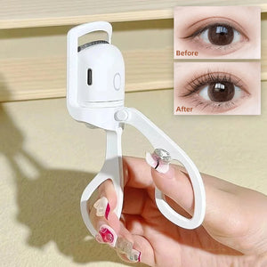 Portable Heated Eyelash Curler - Rechargeable & Long-Lasting Curls