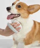 Self-cleaning wire brush for pets