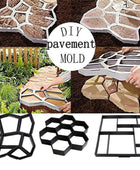 Ultralight diy garden paving mould hexagonal fancy mould