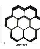 Ultralight diy garden paving mould hexagonal fancy mould