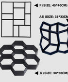 Ultralight diy garden paving mould hexagonal fancy mould