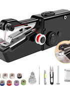 Handheld Electric Sewing Machine Set Black