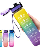 1L Tritan Water Bottle With Time Marker Bounce Cover Motivational Water Bottle Cycling Leakproof Cup For Sports Fitness Bottles