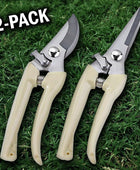 2 Pack Pruning Shears Cutter Home Gardening Plant Scissor Branch Garden Pruner