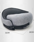 Travel Neck Pillow Non-Deformed Airplane Pillow Travel Neck Cushion Durable U-Shaped Travel Memory Cotton Nap Neck Pillow