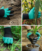 Garden Gloves With Claws Waterproof Garden Gloves For Digging Planting Breathable Gardening Gloves For Yard Work