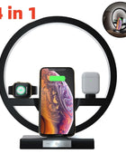 Wireless Charger Stand Table Lamp Touch Switch 10W Charger For Apple Watch Cell Phones Headphones