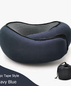 Travel Neck Pillow Non-Deformed Airplane Pillow Travel Neck Cushion Durable U-Shaped Travel Memory Cotton Nap Neck Pillow