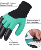 Garden Gloves With Claws Waterproof Garden Gloves For Digging Planting Breathable Gardening Gloves For Yard Work