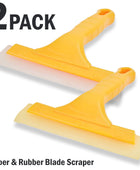 🔥2pc Window Squeegee Shower Cleaner 🔥Car Home Glass Wash Water Wiper Ice Scraper