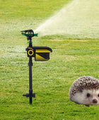 Automatic sensing animal repellent garden sprinkler