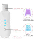 Ultrasonic Skin Scrubber - Deep Face Cleaning & Pore Blackhead Remover