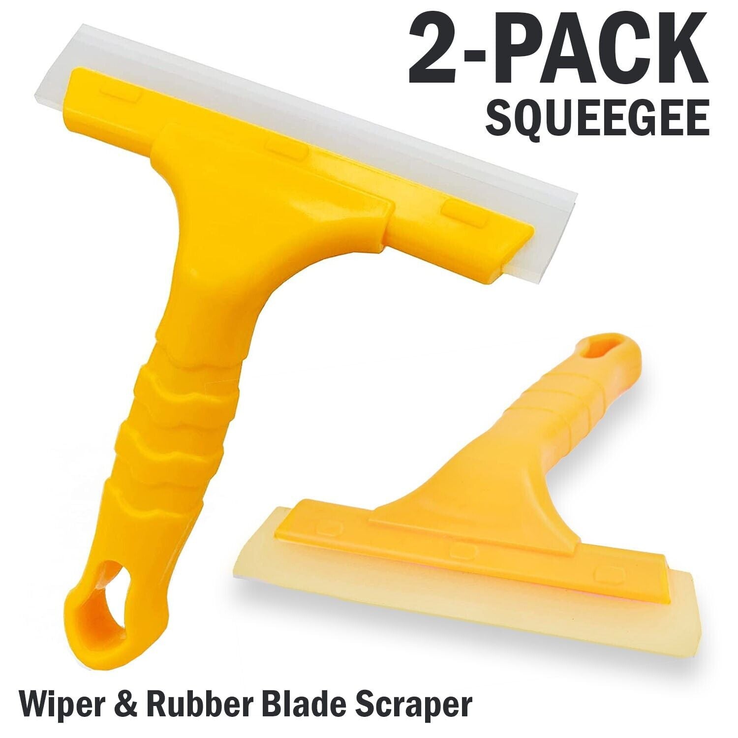 🔥2pc Window Squeegee Shower Cleaner 🔥Car Home Glass Wash Water Wiper Ice Scraper