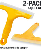 🔥2pc Window Squeegee Shower Cleaner 🔥Car Home Glass Wash Water Wiper Ice Scraper