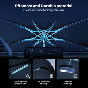 Windshield Sun Shade Umbrella For Car  Spring Structure Edge Medium  Protects Interior From Sun Damage  Fits 99 Percent Of Vehicles