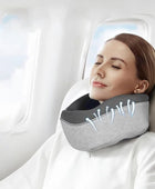 Travel Neck Pillow Non-Deformed Airplane Pillow Travel Neck Cushion Durable U-Shaped Travel Memory Cotton Nap Neck Pillow