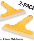 🔥2pc Window Squeegee Shower Cleaner 🔥Car Home Glass Wash Water Wiper Ice Scraper