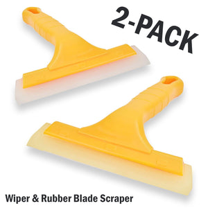 🔥2pc Window Squeegee Shower Cleaner 🔥Car Home Glass Wash Water Wiper Ice Scraper