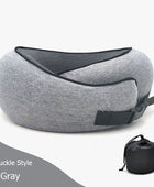 Travel Neck Pillow Non-Deformed Airplane Pillow Travel Neck Cushion Durable U-Shaped Travel Memory Cotton Nap Neck Pillow