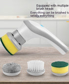 Electric Cleaning Brush 4 In 1 Spinning Scrubber Handheld Electric Cordless Cleaning Brush Portable