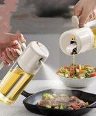 2 In 1 Oil Sprayer Bottle BBQ Cooking Oil Dispenser Olive Oil Pourers Sprayer Kitchen Baking Oil Mister Vinegar Bottle