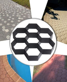 Ultralight diy garden paving mould hexagonal fancy mould