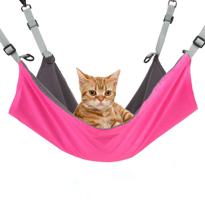 Double-sided Cat Bed Pets Hammock Hung On The Table And Chair Iron Cage Pet Products