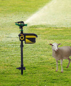 Automatic sensing animal repellent garden sprinkler