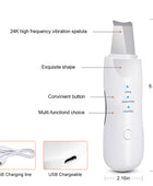 Ultrasonic Skin Scrubber - Deep Face Cleaning & Pore Blackhead Remover