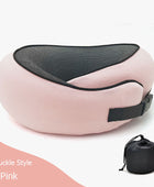 Travel Neck Pillow Non-Deformed Airplane Pillow Travel Neck Cushion Durable U-Shaped Travel Memory Cotton Nap Neck Pillow