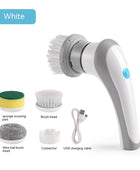 Electric Cleaning Brush 4 In 1 Spinning Scrubber Handheld Electric Cordless Cleaning Brush Portable