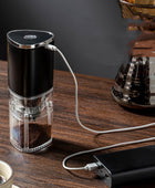 Electric Coffee Grinder Coffee Bean Grinder Cafe Automatic Portable USB Rechargeable Food Crusher For Drip Coffee Kitchen Gadgets