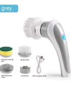 Electric Cleaning Brush 4 In 1 Spinning Scrubber Handheld Electric Cordless Cleaning Brush Portable