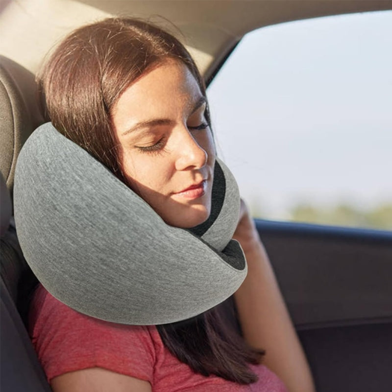 Travel Neck Pillow Non-Deformed Airplane Pillow Travel Neck Cushion Durable U-Shaped Travel Memory Cotton Nap Neck Pillow