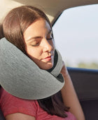 Travel Neck Pillow Non-Deformed Airplane Pillow Travel Neck Cushion Durable U-Shaped Travel Memory Cotton Nap Neck Pillow