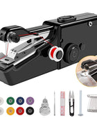 Handheld Electric Sewing Machine Set Black