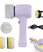 Electric Cleaning Brush 4 In 1 Spinning Scrubber Handheld Electric Cordless Cleaning Brush Portable