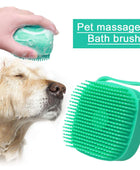 Pet Dog Shampoo Massager Brush Cat Massage Comb Grooming Scrubber Shower Brush For Bathing Short Hair Soft Silicone Brushes