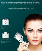 Portable Heated Eyelash Curler - Rechargeable & Long-Lasting Curls