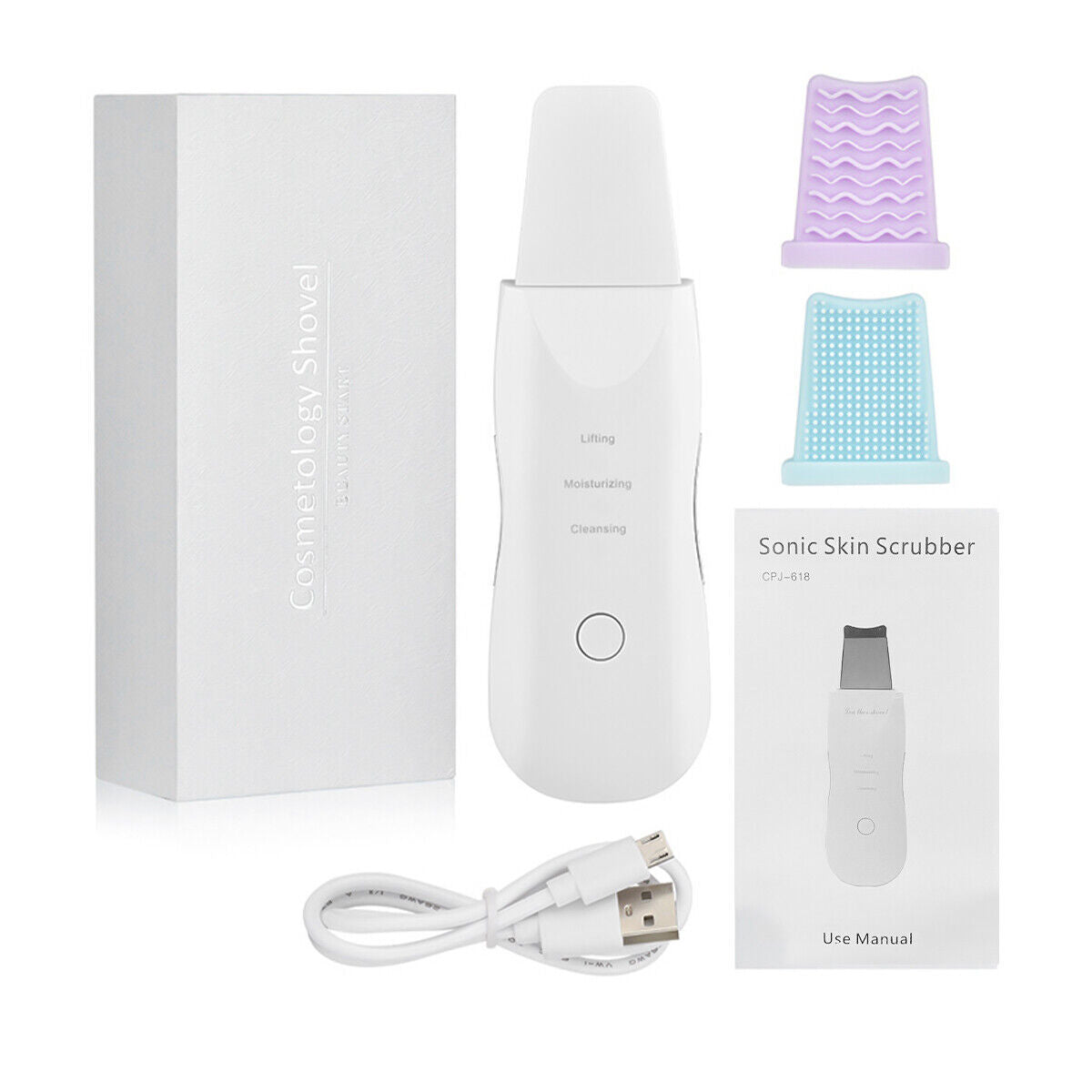 Ultrasonic Skin Scrubber - Deep Face Cleaning & Pore Blackhead Remover