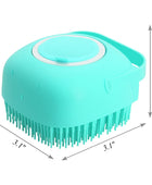 Pet Dog Shampoo Massager Brush Cat Massage Comb Grooming Scrubber Shower Brush For Bathing Short Hair Soft Silicone Brushes