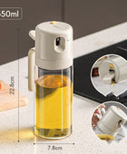 2 In 1 Oil Sprayer Bottle BBQ Cooking Oil Dispenser Olive Oil Pourers Sprayer Kitchen Baking Oil Mister Vinegar Bottle