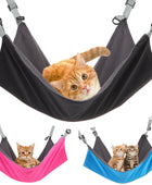 Double-sided Cat Bed Pets Hammock Hung On The Table And Chair Iron Cage Pet Products