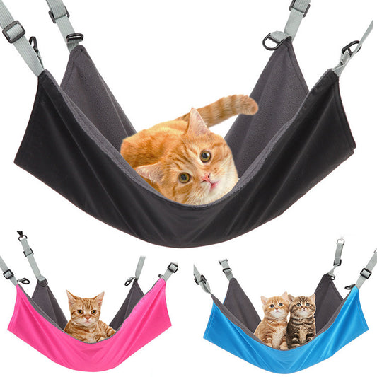 Double-sided Cat Bed Pets Hammock Hung On The Table And Chair Iron Cage Pet Products