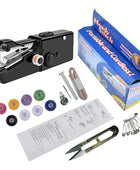 Handheld Electric Sewing Machine Set Black