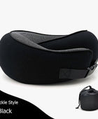 Travel Neck Pillow Non-Deformed Airplane Pillow Travel Neck Cushion Durable U-Shaped Travel Memory Cotton Nap Neck Pillow