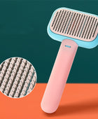 New Pet Cat Dog Hair Brush Hair Massage Comb Open-Knot Brush Grooming Cleaning Tool Stainless Steel Comb