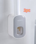 Wall Mounted Automatic Toothpaste Holder Bathroom Accessories Set Dispenser